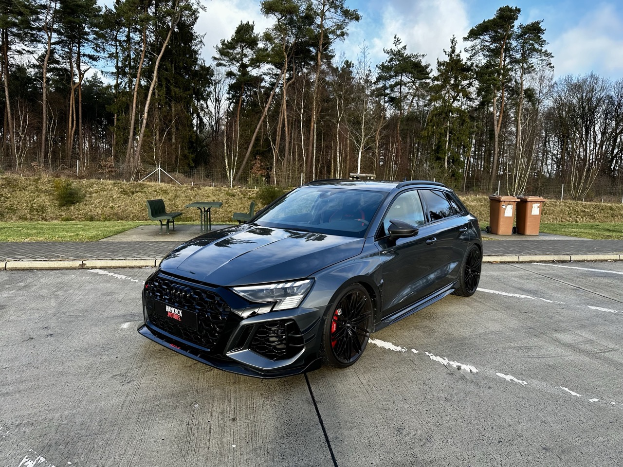 Audi RS3 ABT — trois quarts avant | Hancock Motors Scillé